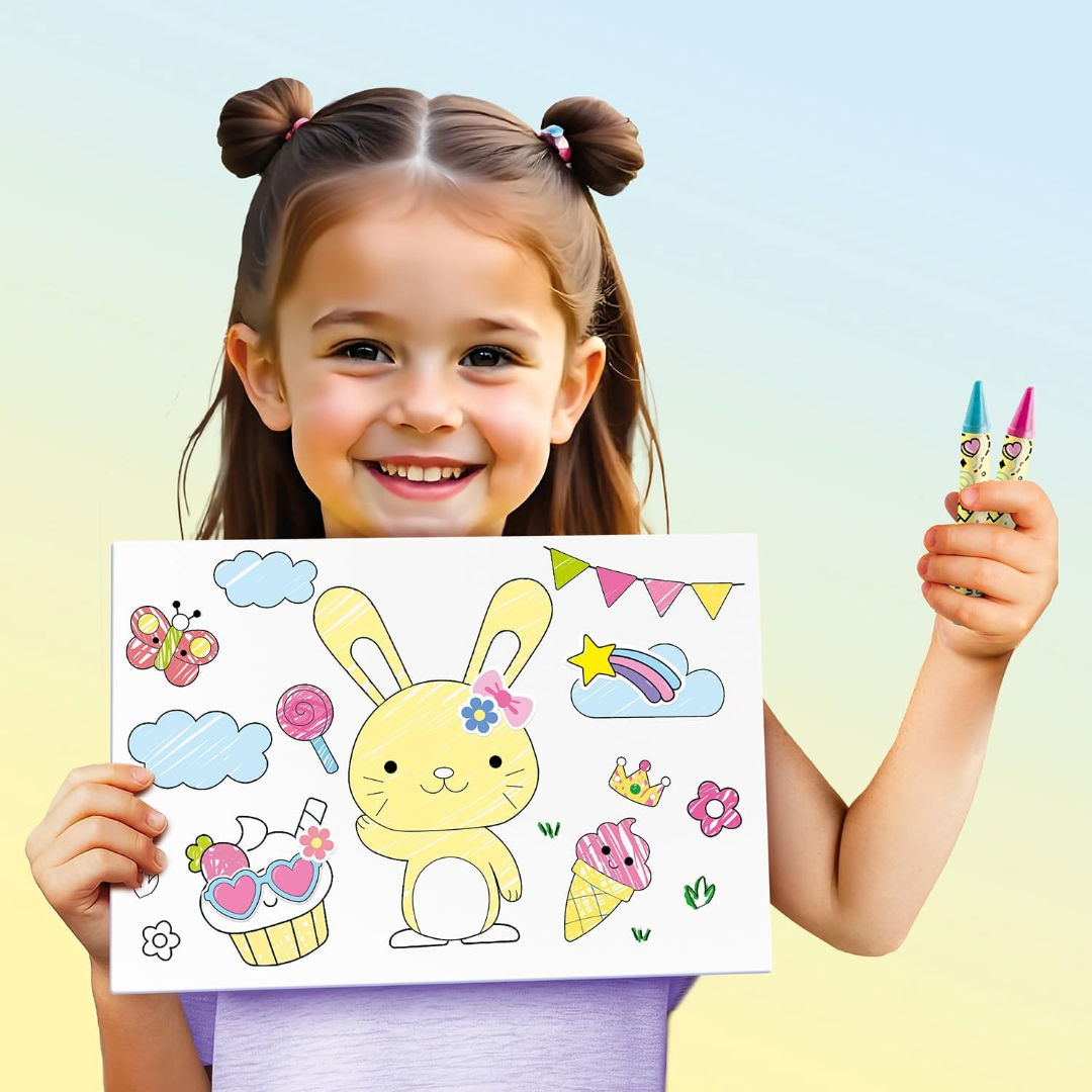 Canal Toys Doodle Copy Printable Drawing Board Set, (57 Pieces)