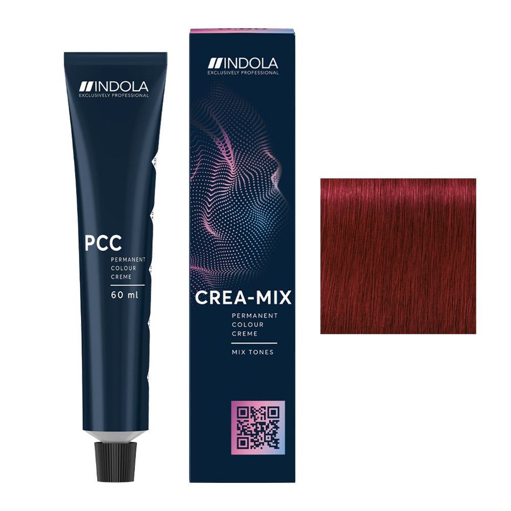 Indola Exclusively Professional Permanent Colour Crème Crea-Mix Hair Color, 60ml