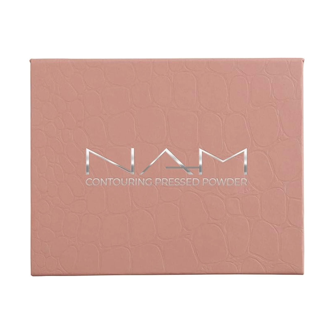 NAM Contouring Pressed Powder No4, Warm Nude, Matte Sculpting Powder for Natural Contour