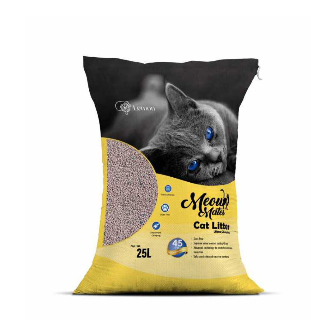 Meow Mates Bentonite Cat Litter, 25L/20kg