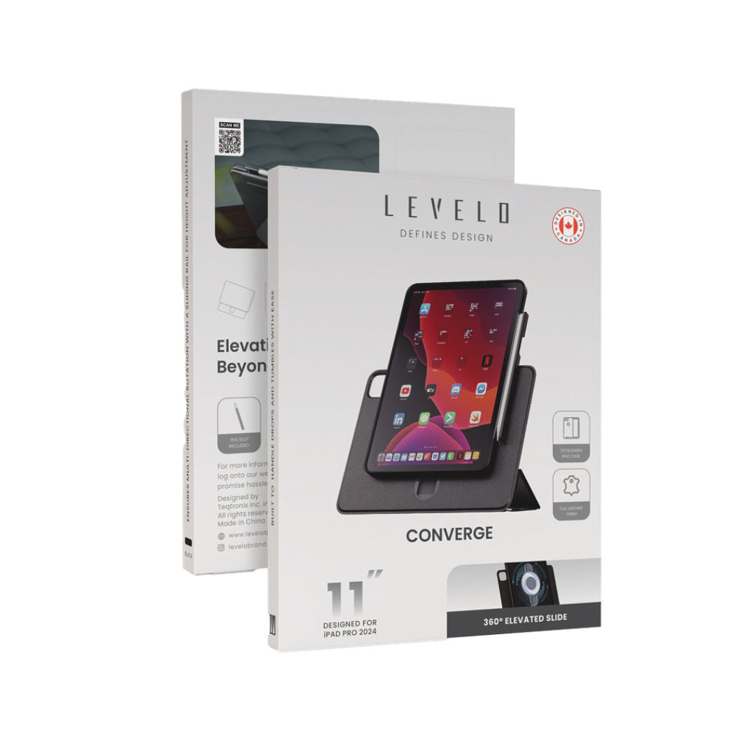 Levelo Converge Detachable Case For Apple iPad, Split Magnetic Type