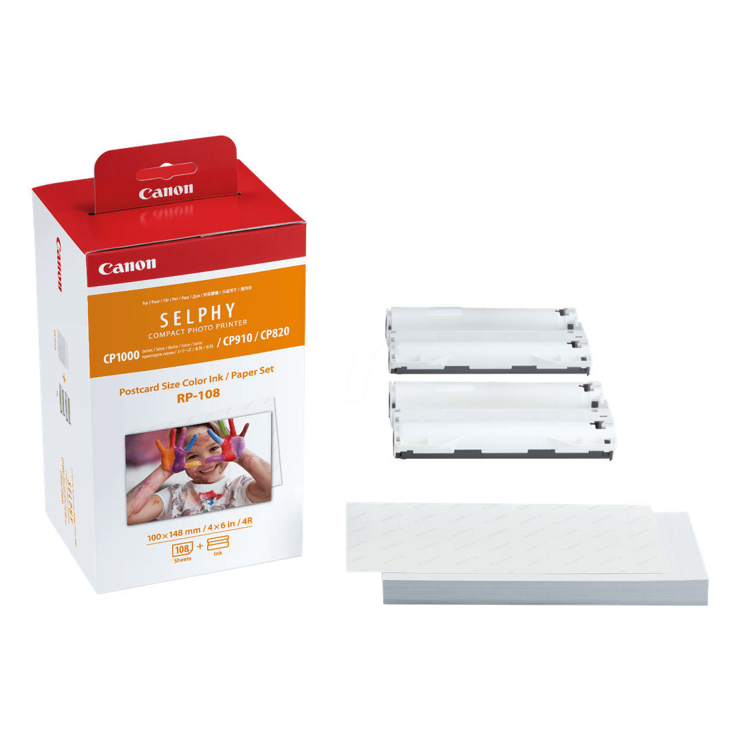 Canon RP-108 8568B001 108 Sheets of Compact Color Ink & Paper Set