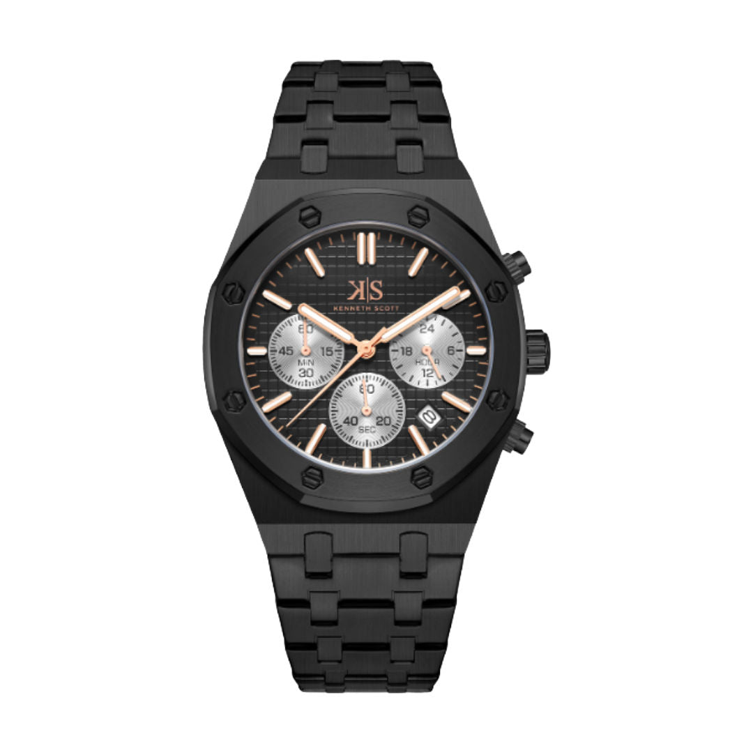 Kenneth Scott Men’s Multi-Function Analog Watch, K24112 Series