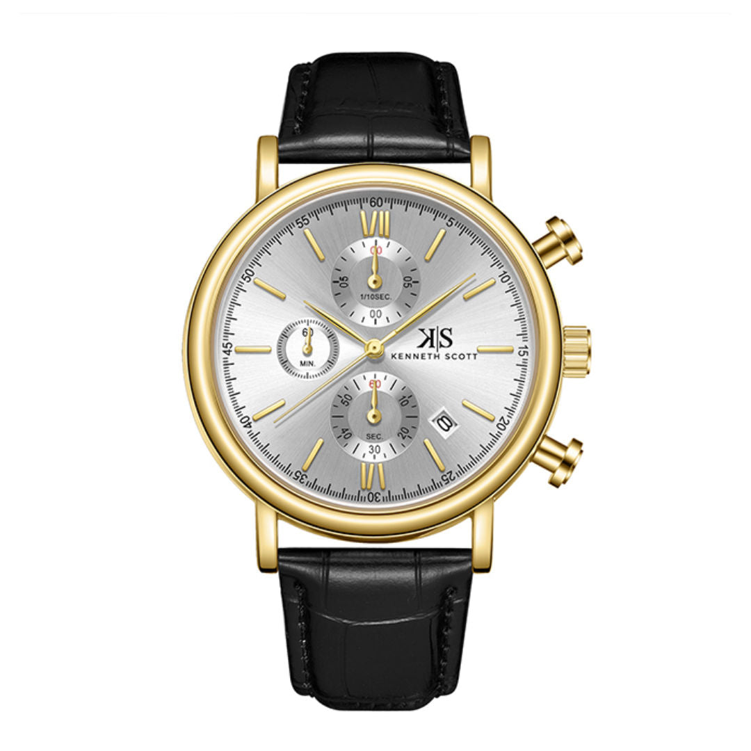 Kenneth Scott Men's Chrono And Multi Function Watch, K23151 Series