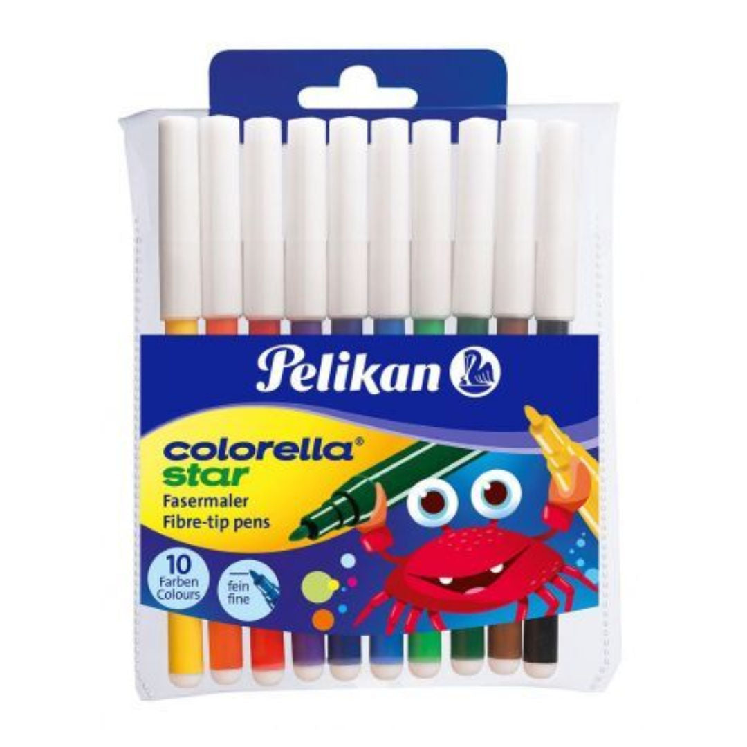 Pelikan Colorella Star Fibre Tip Pen Set, 10 pieces, 904821