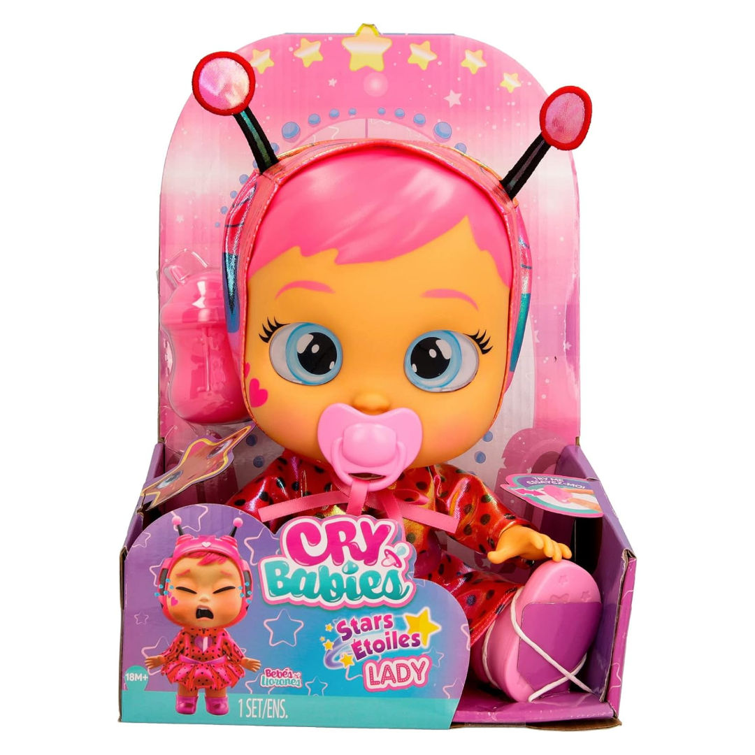 Cry Babies Star Lady in a Ladybug Outfit Interactive Doll