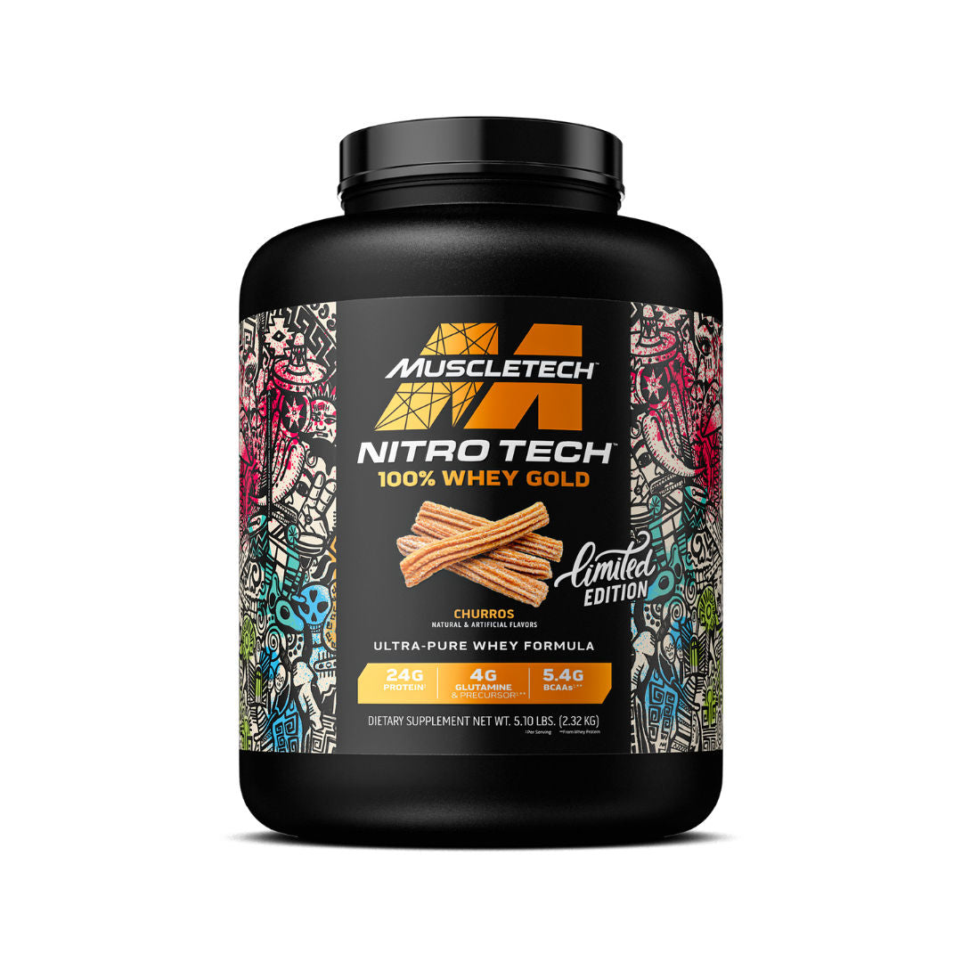 MuscleTech Nitro-Tech Limited Edition 100% Whey Gold Ultra-Pure Whey Formula, 5lbs