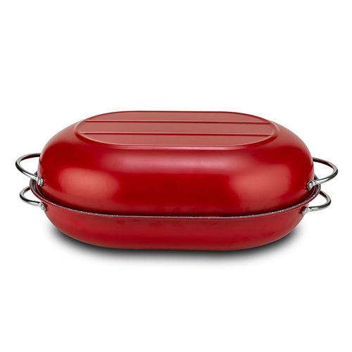 NAVA Tauras Carbon Steel Roaster With Nonstick Stone Coating, 39cm