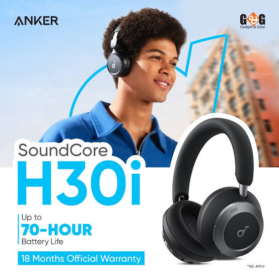 Anker SoundCore H30i Wireless On-Ear Headphone - Black
