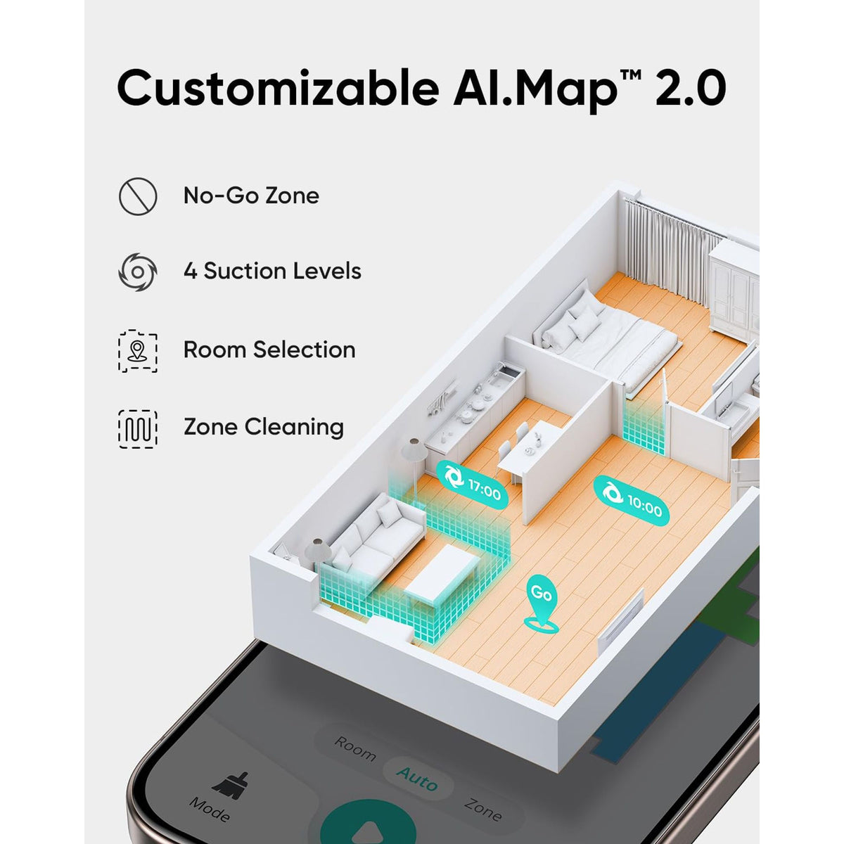 Anker eufy L60 Hybrid Self-Empty Robot Vacuum, Black