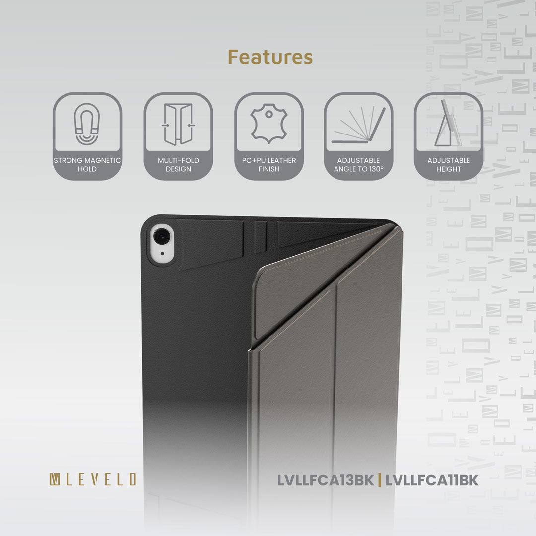 Levelo Luxora Folio Case for Apple iPad Series, Leather Finish