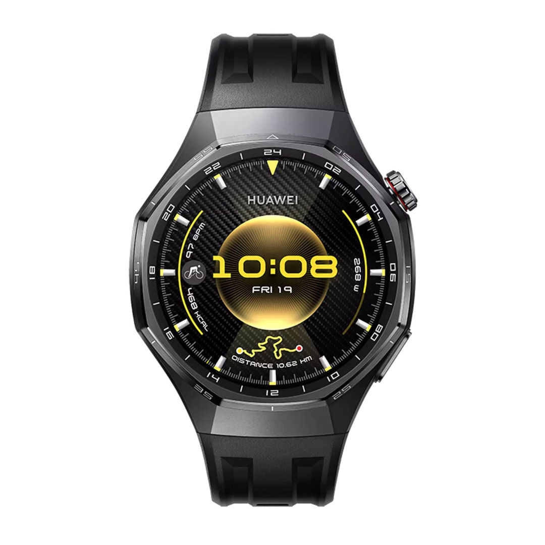 Huawei Watch GT 6 Pro 46mm Smartwatch, Fluoroelastomer Strap, 1.47-inch AMOLED Display, Titanium Alloy Case, Black