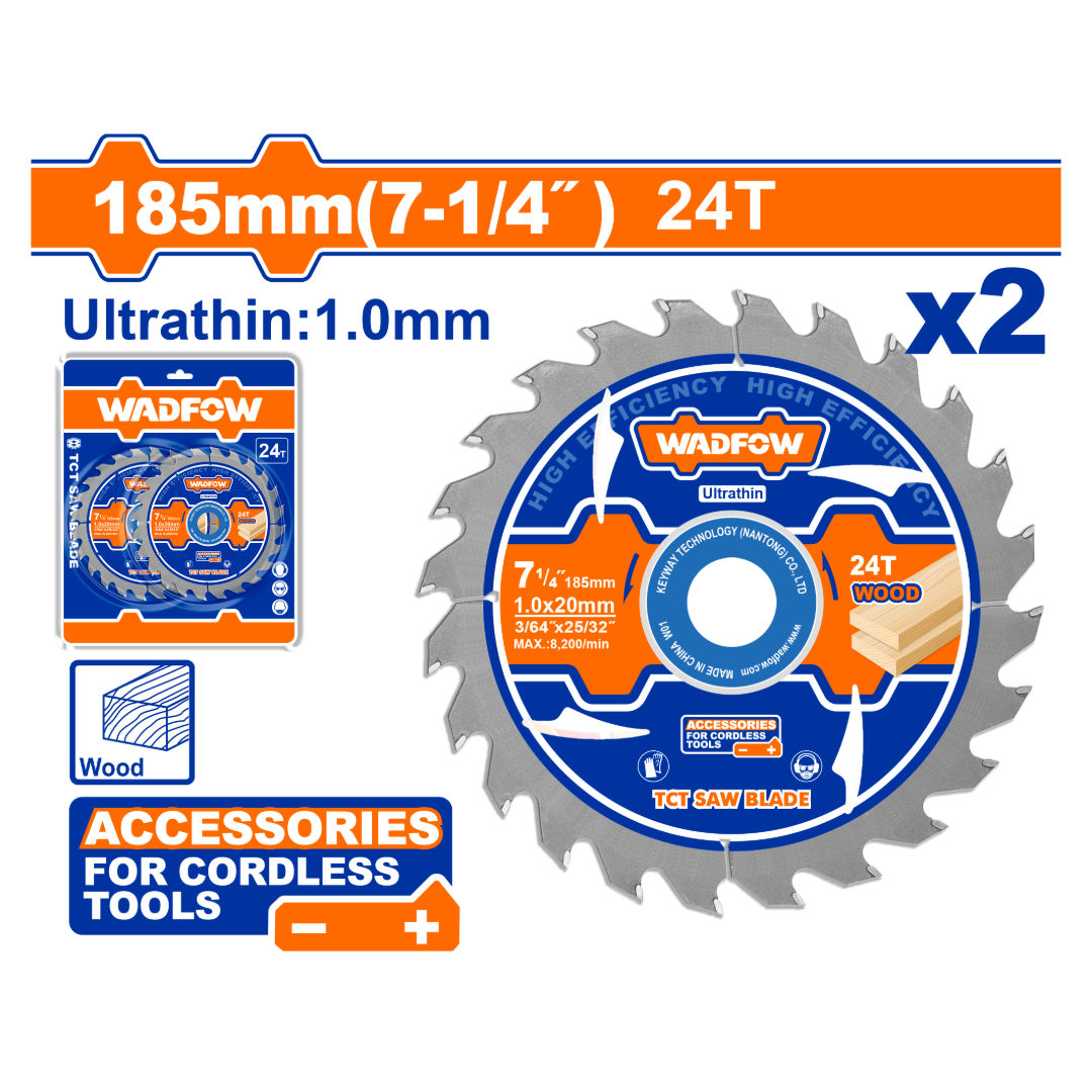 WADFOW Ultra-Thin TCT Saw Blade Set