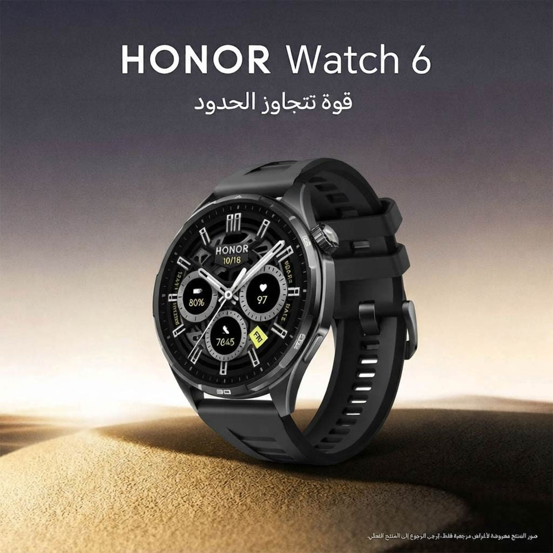 Honor Watch 6 Smartwatch, 32MB RAM, 4GB Storage, Shadow Black