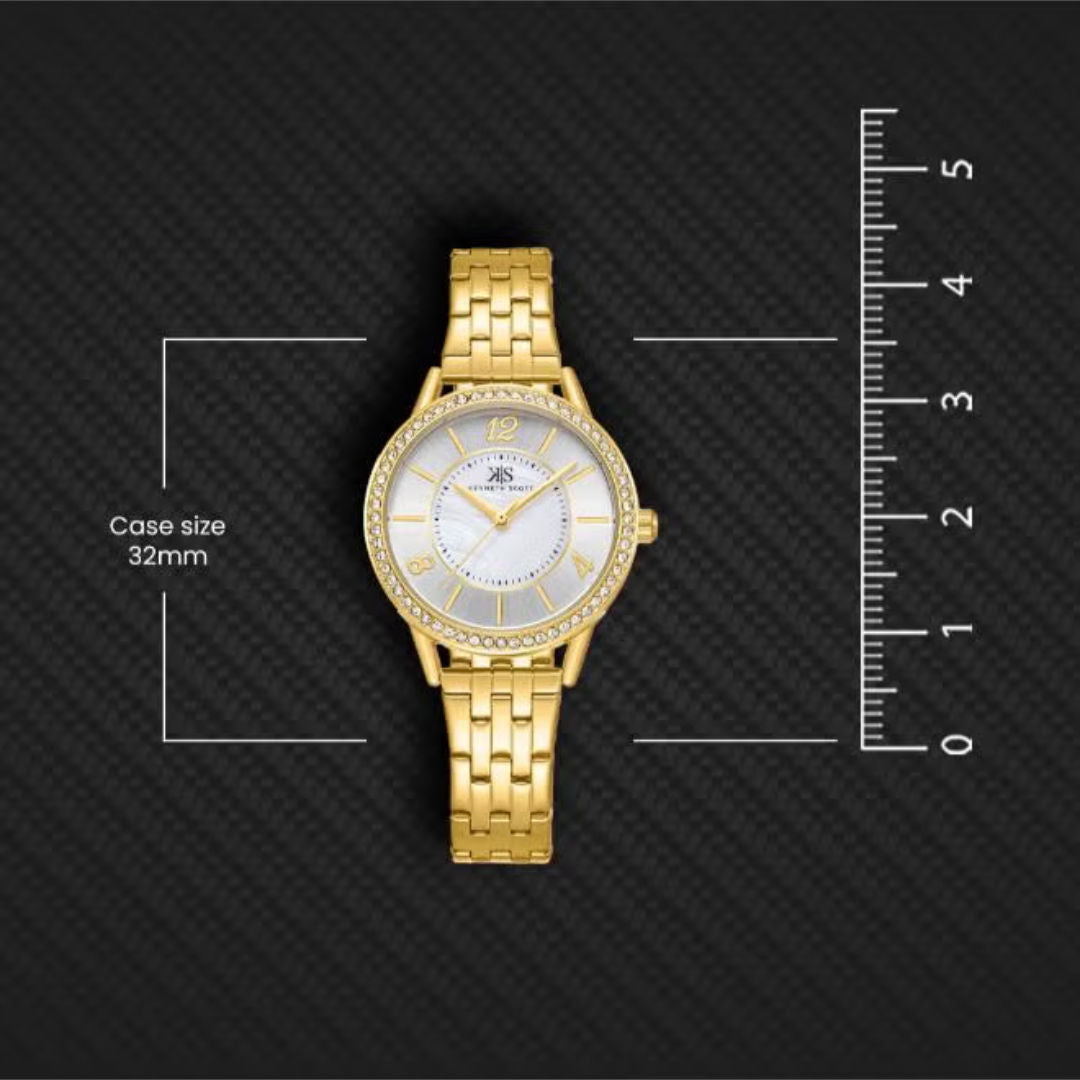 KENNETH SCOTT Women's Stainless Steel Analog Watch, K23537-GBGM Series