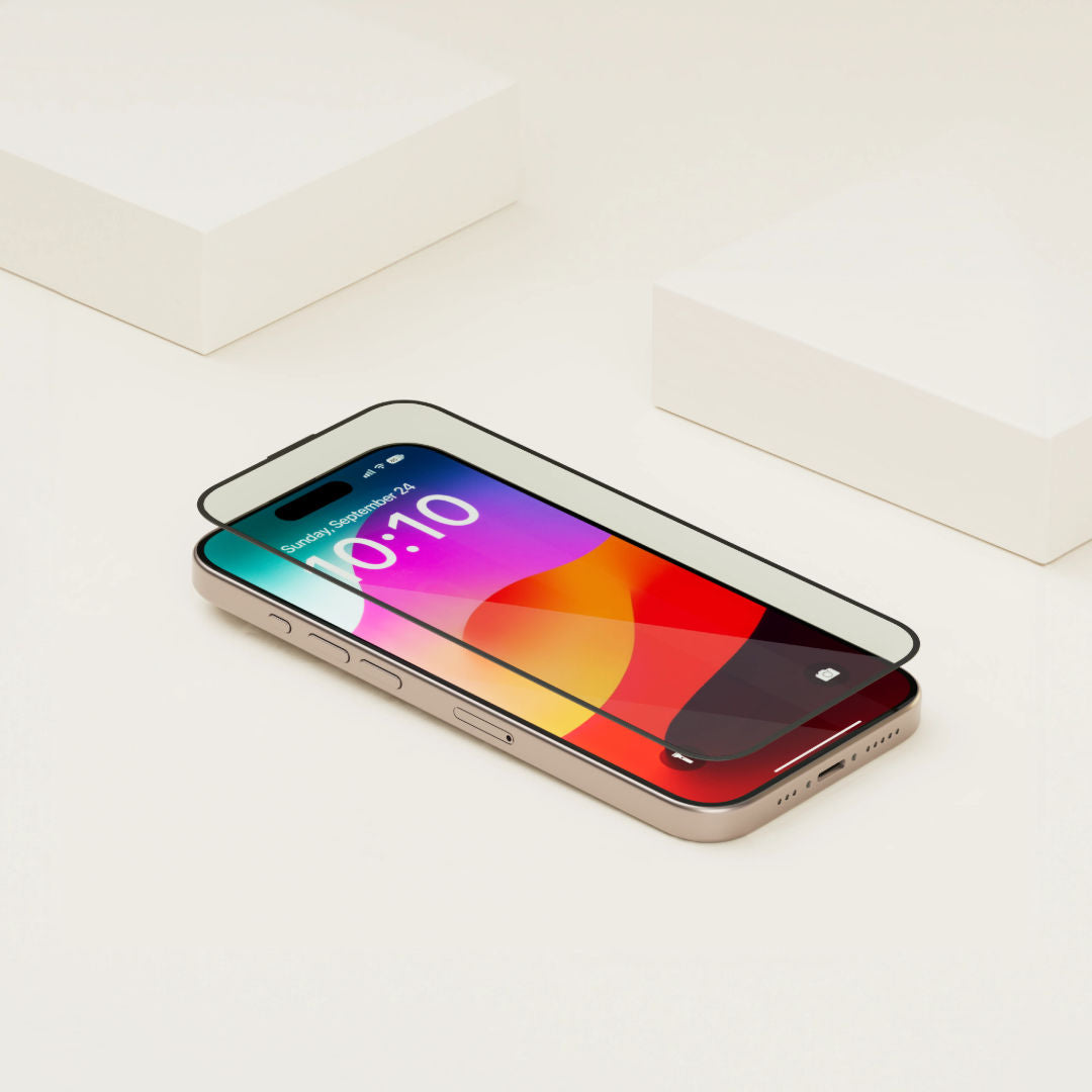 Levelo Full Screen Soft Edge Twice-Tempered Glass for iPhone 15 Series, Full Screen Protection