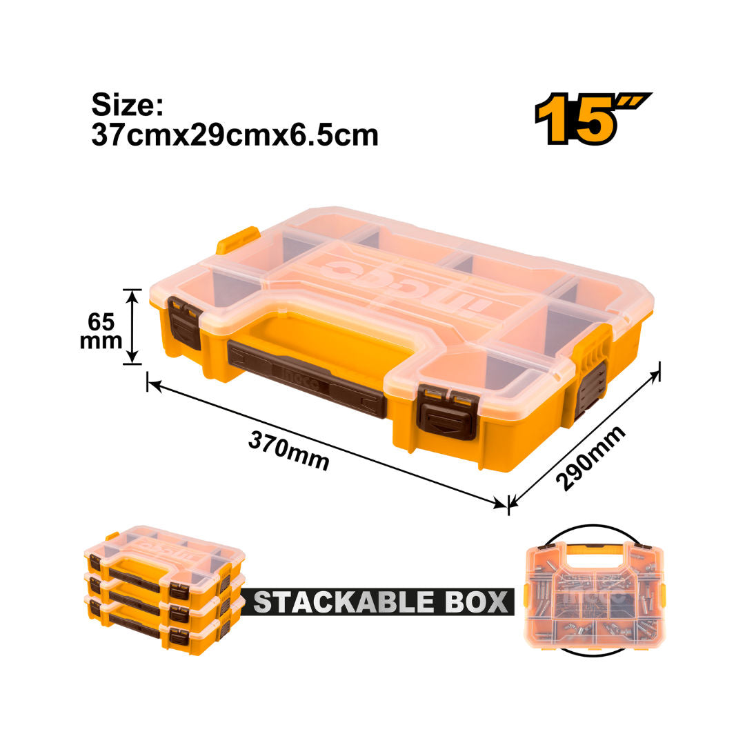 INGCO Plastic Organizer, Polypropylene, Stackable