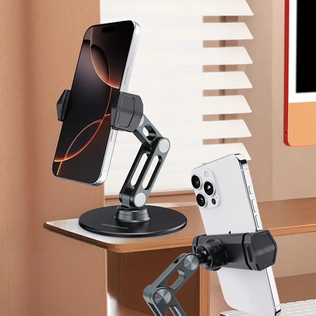 Powerology Multi-Angle Phone Stand, Black
