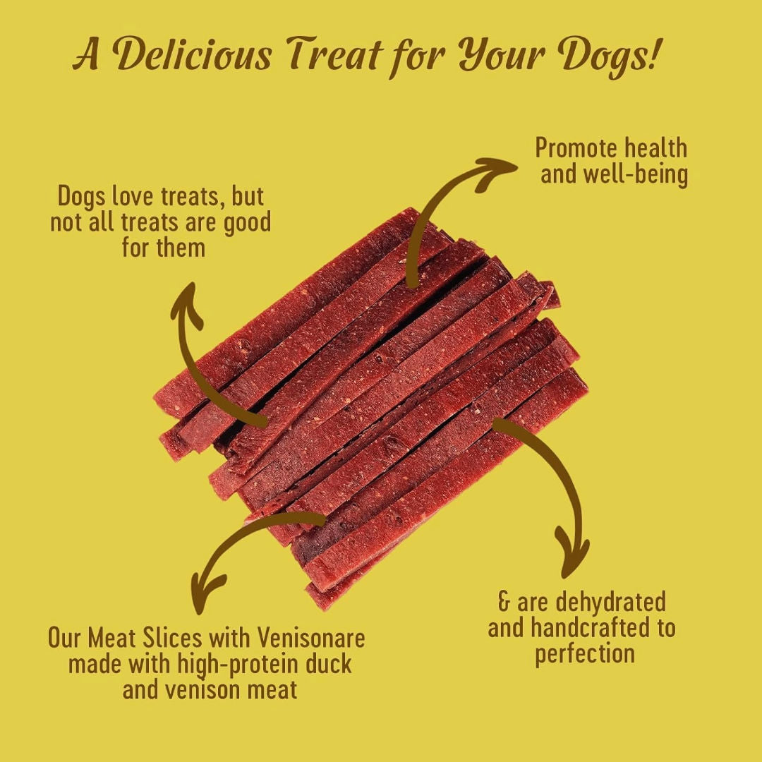 Dog Fest Slices With Venison For Adult Dogs, 90gm