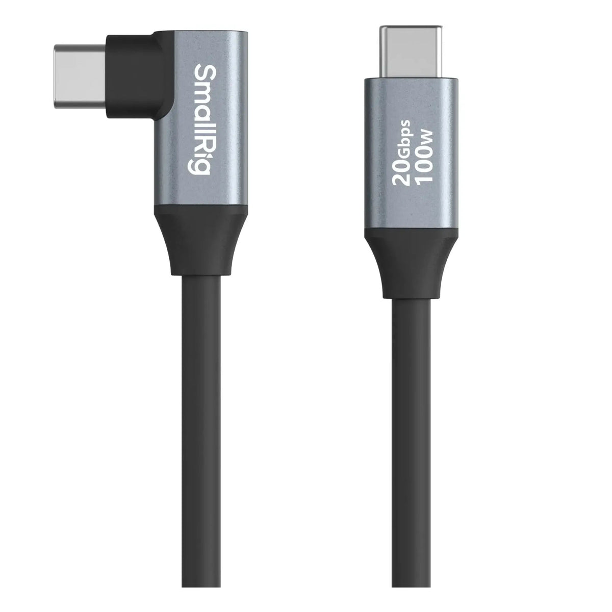 SmallRig Straight to Right-Angle USB-C to USB-C Data Cable, 23.6-Inch, 60cm