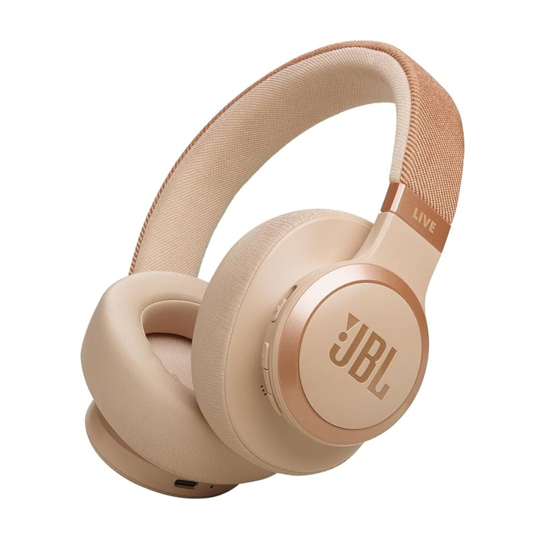 JBL Live 770 NC Wireless Over-Ear ANC Headphones, 65-Hour Battery Life
