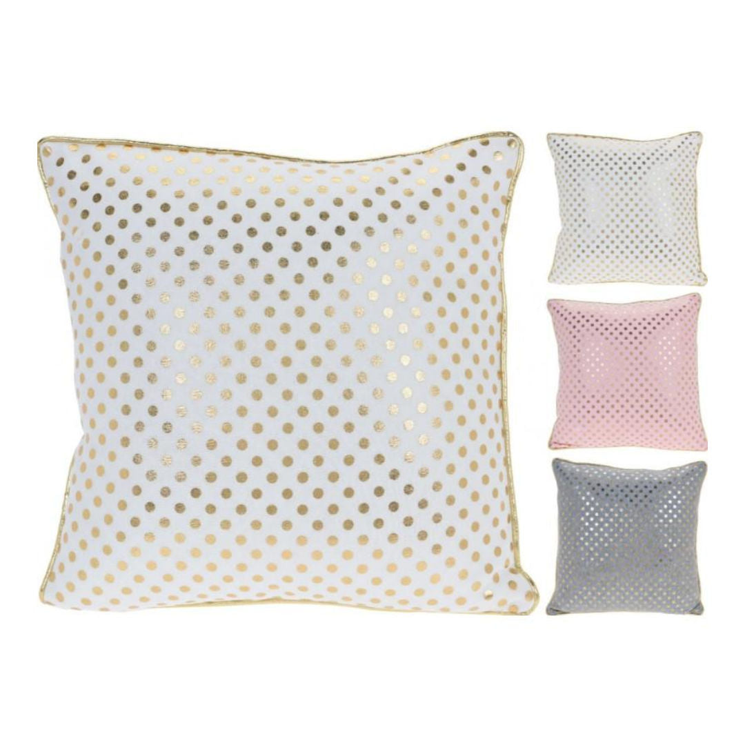 Decorative Cushion 40x40 cm, 100% Polyester Jersey with Golden Foil