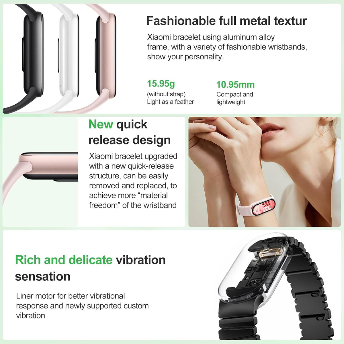 Xiaomi Smart Band 10, 1.72-inch AMOLED Display Fitness Tracker
