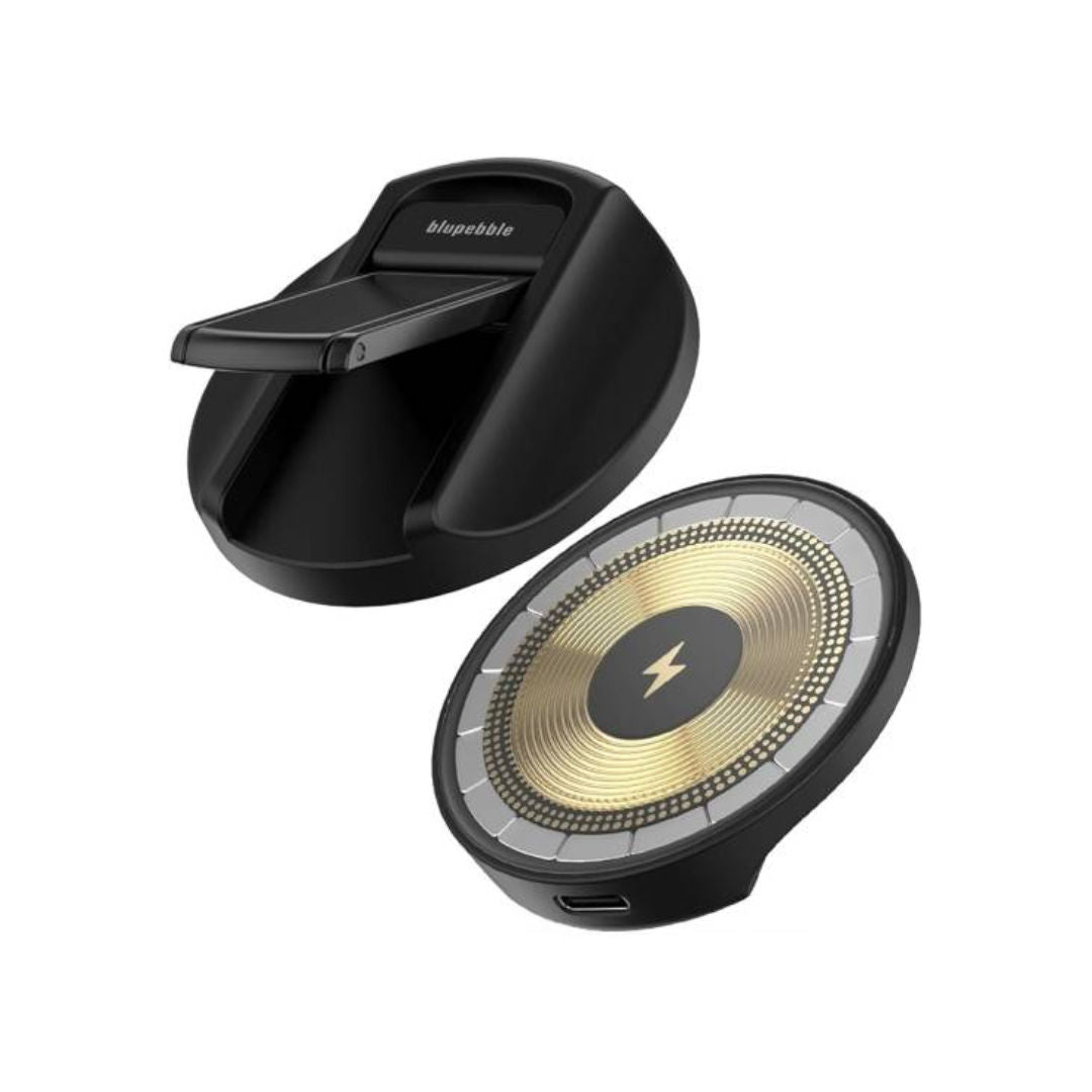 Blupebble Lucid MagGrip MagSafe Wireless Charger with Built-In Stand-Black