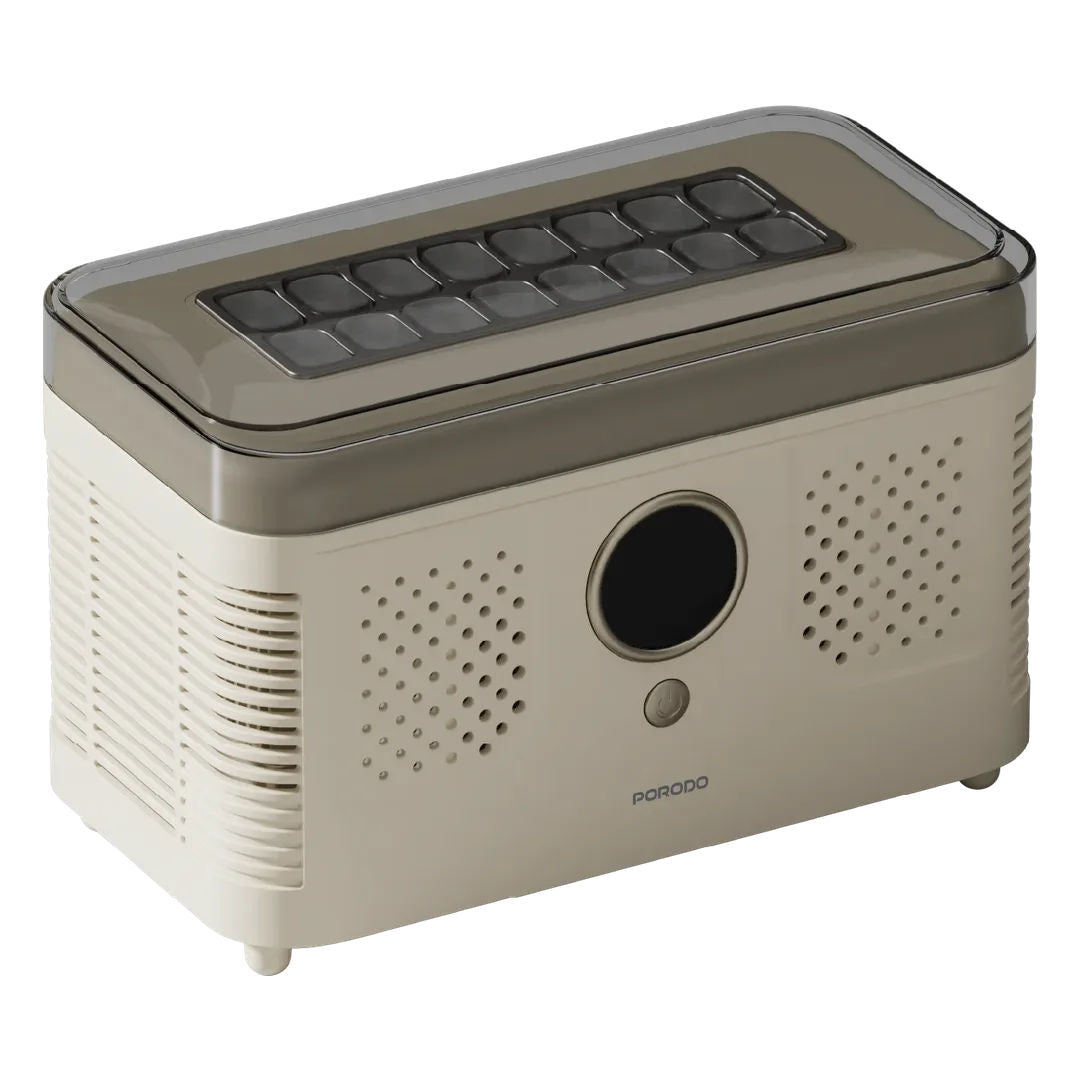 Porodo Lifestyle Frostiq Portable Ice Cube Maker, Beige