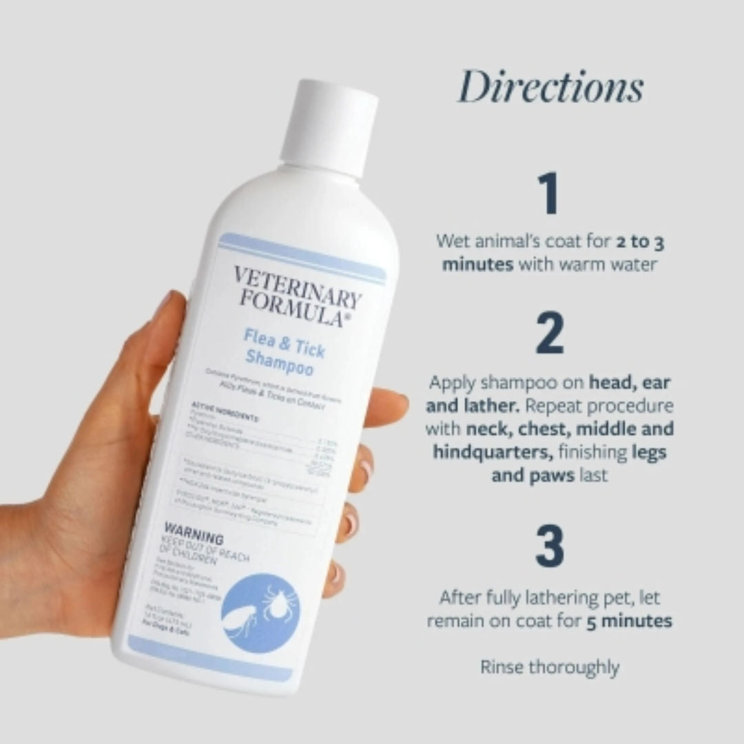 Synergy Labs Veterinary Formula Clinical Care Flea & Tick Shampoo, 473ml