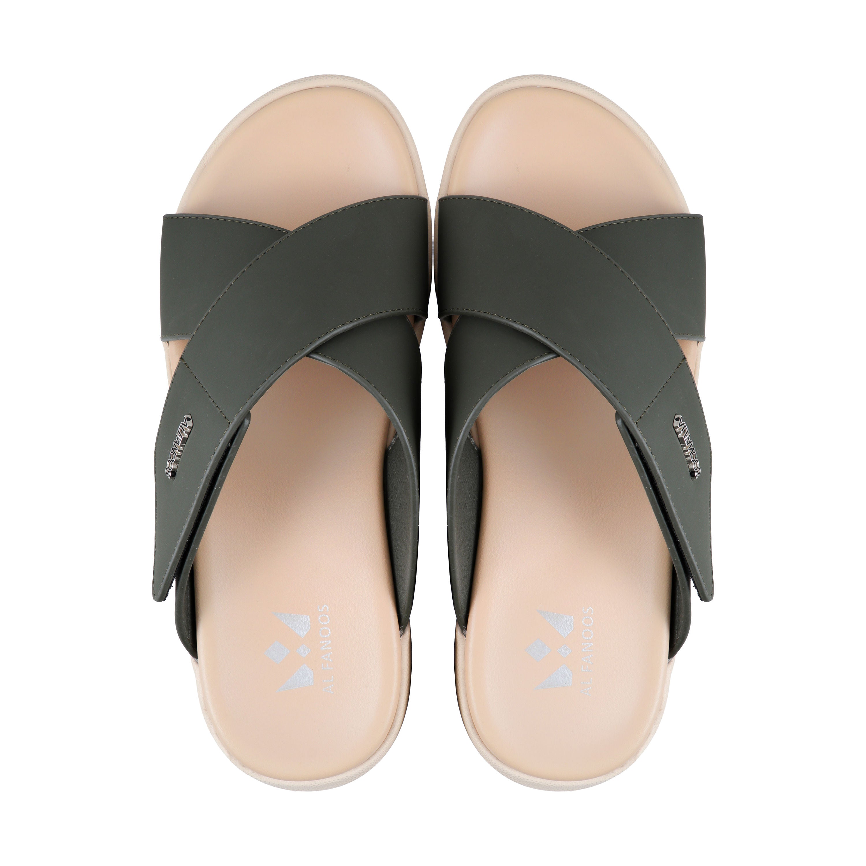 AL FANOOS Men's Medicated Sandals with Microfiber Upper, PU Foam Insole & EVA-TPR Sole