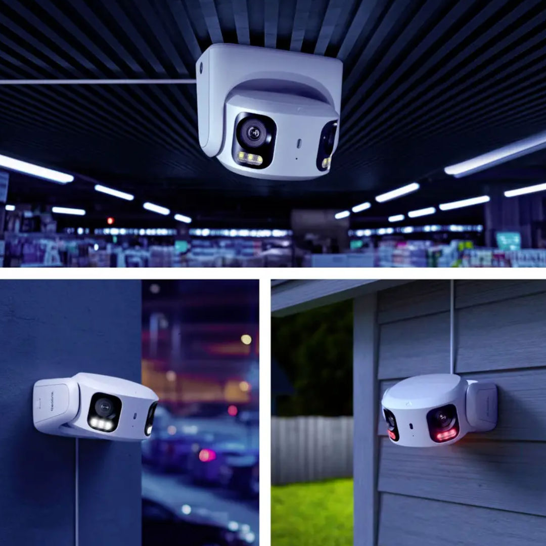 Reolink 4K Dual-Lens PoE Security Camera-8MP, 180° Panoramic View, AI Detection, PCRPDB4K01