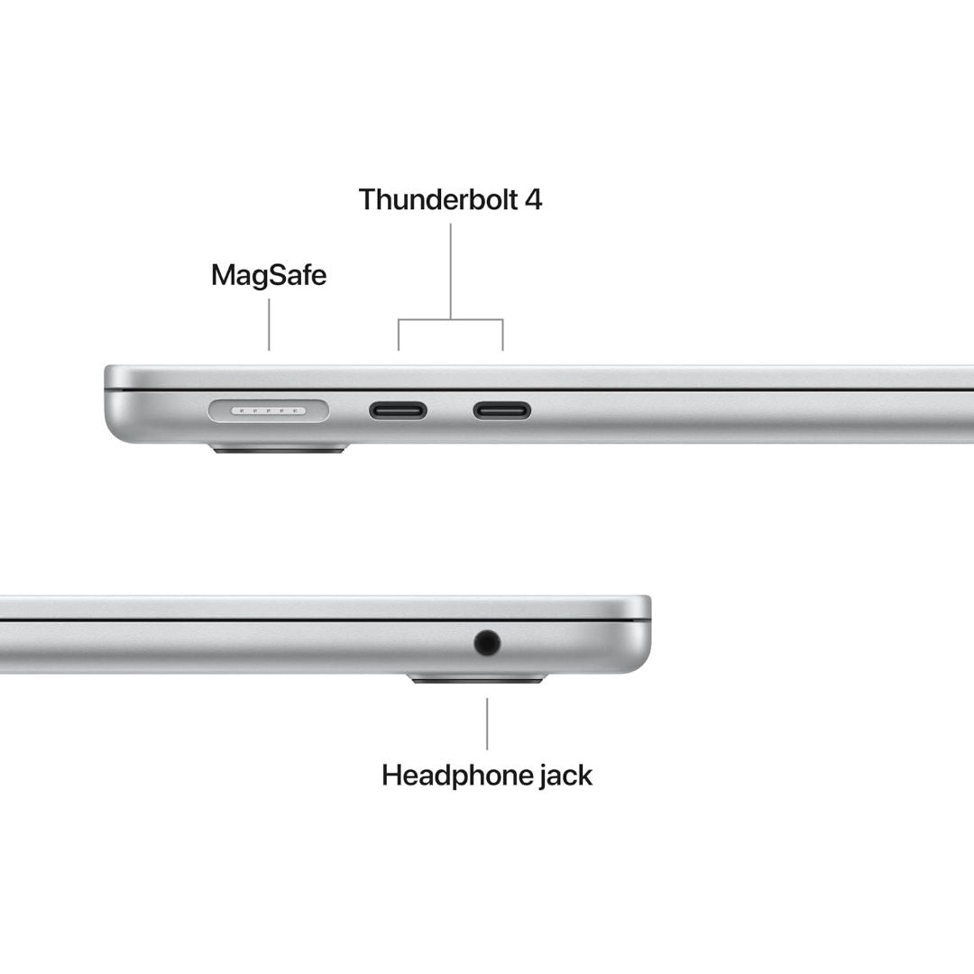 Apple MacBook Air 13-inch M5 Chip, 10 Core CPU, 8 Core GPU, 16GB RAM, 512GB SSD, Arabic Keyboard, MDH74AB/A, Silver