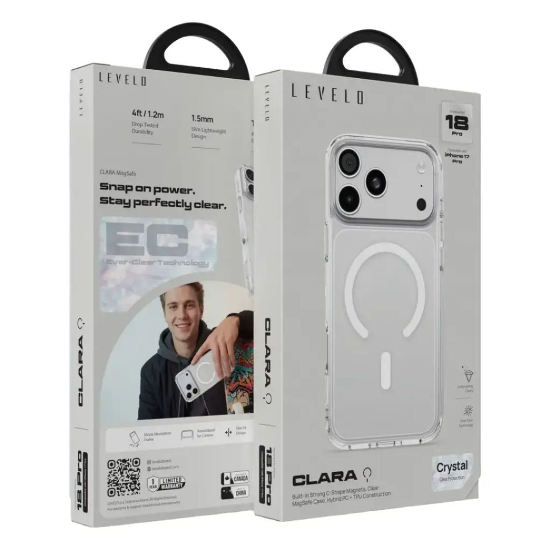 Levelo Clara MagSafe Case for iPhone 18 Pro & 18 Pro Max