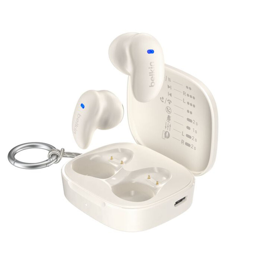 Belkin SoundForm™ Anywhere Wireless Earbuds, Bluetooth 6.0, 26H, Black