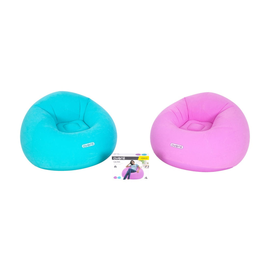 Jilong Avenli Inflatable Chair, Pink & Blue 105x105cm