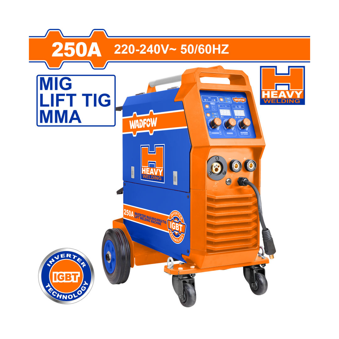 آلة لحام رفع Wadfow Inverter MAG/MIG/MMA/TIG