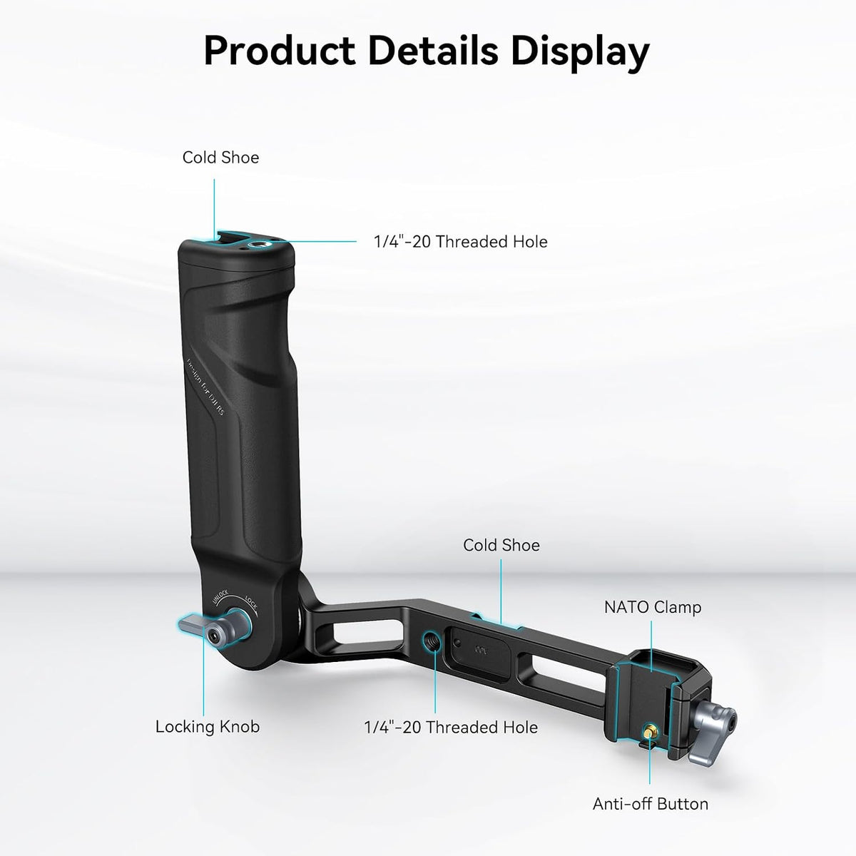 SmallRig Ergonomic Sling Handle for DJI RS 3 Mini and RS 4 Mini Gimbals, Rosette Joint, 4197B