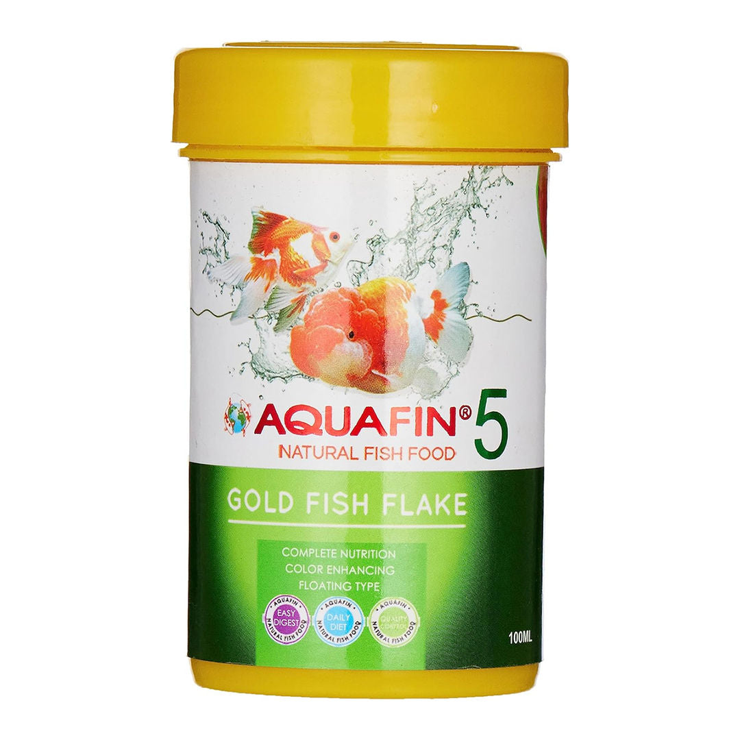 KW Zone Aquafin Goldfish Flake Natural Colour Enhancing Staple Food for Aquarium Fish