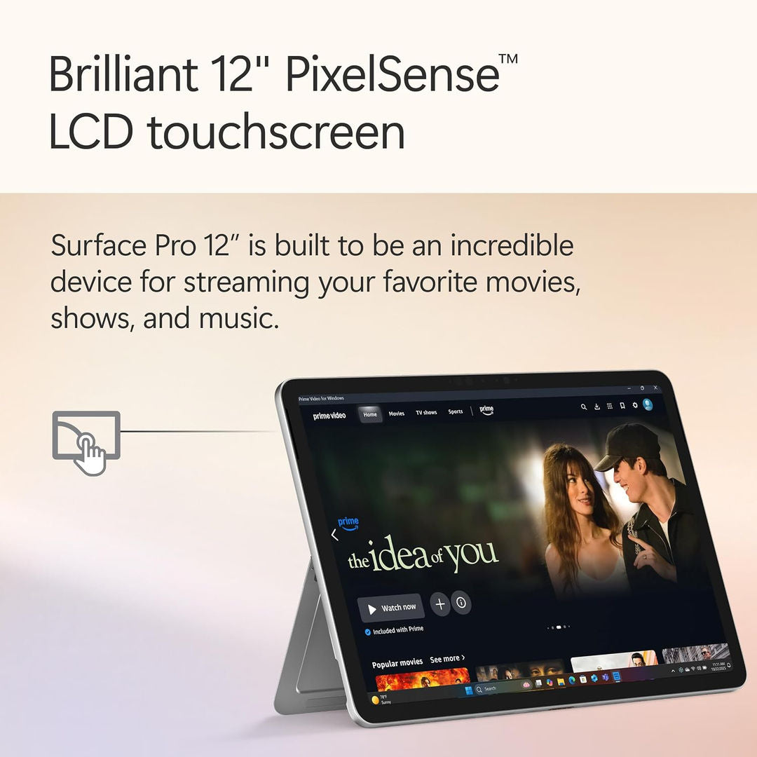 Microsoft Surface Pro 12 Copilot+ PC, 8 Core Snapdragon X Plus Processor, 16GB, 512GB 12 Inch Windows 11+ Arabic English Keyboard & Pen