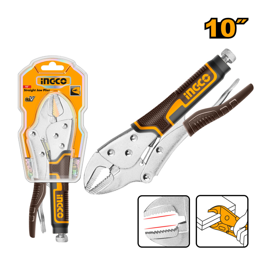 INGCO Straight Jaw Plier, 10"