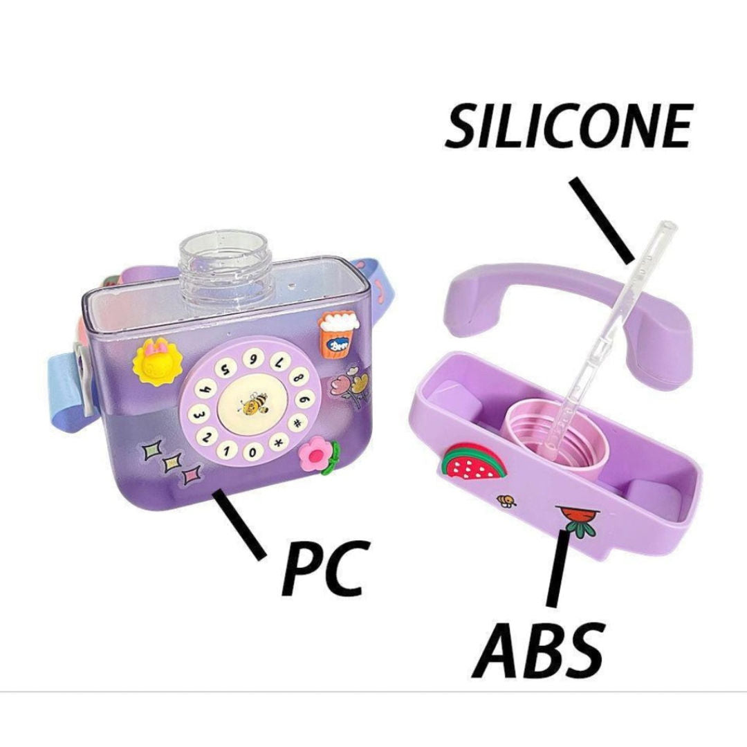 Twisoo Kids Water Plastic Bottle Telephone, 400ml