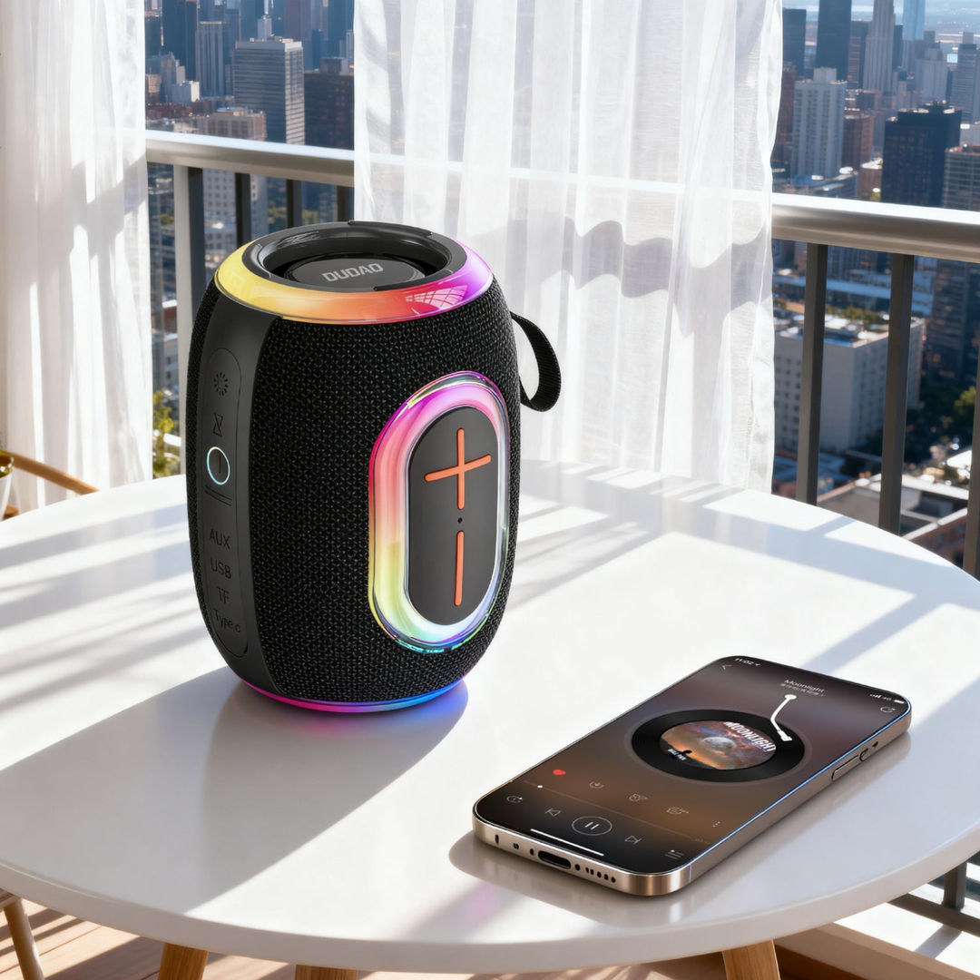 DUDAO Y22 Color LED 60W Portable Wireless Bluetooth Speaker