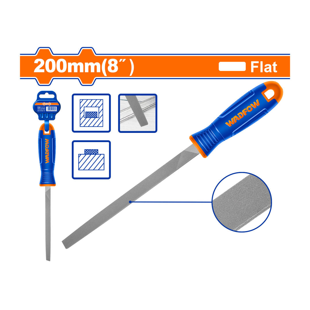 WADFOW Flat Steel File, T12 Steel Blade