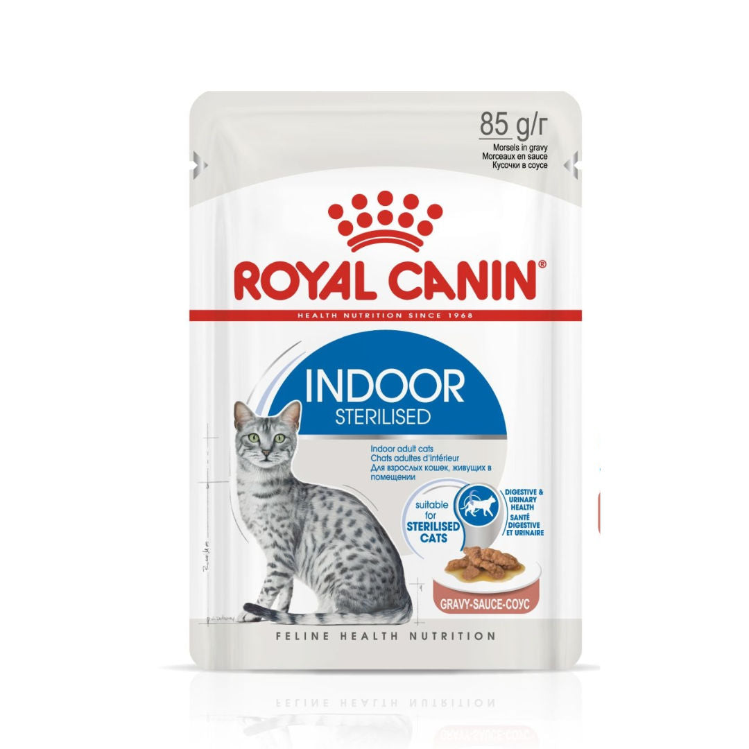Royal Canin Feline Health Nutrition Indoor Wet Food Pouches, 12x85gm