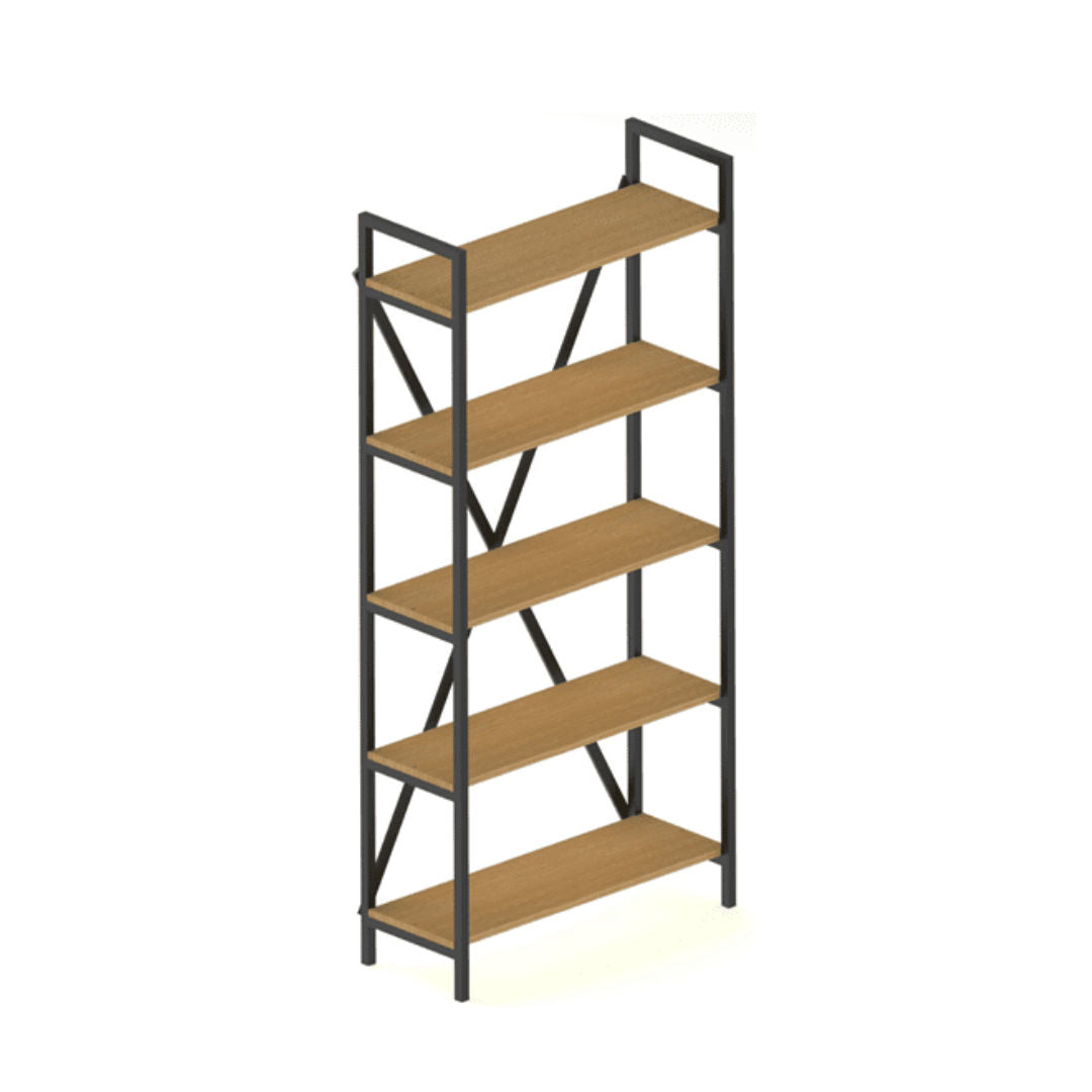 Palm Bookcase 002, Multi-Tier Storage Shelf