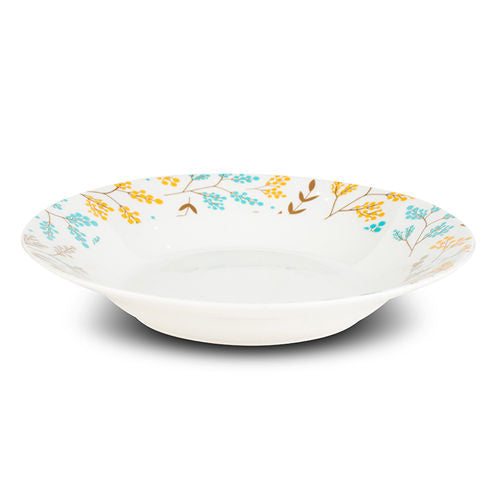 NAVA Porcelain Soup Plate Lydia, Deep Dish Tableware, 23cm