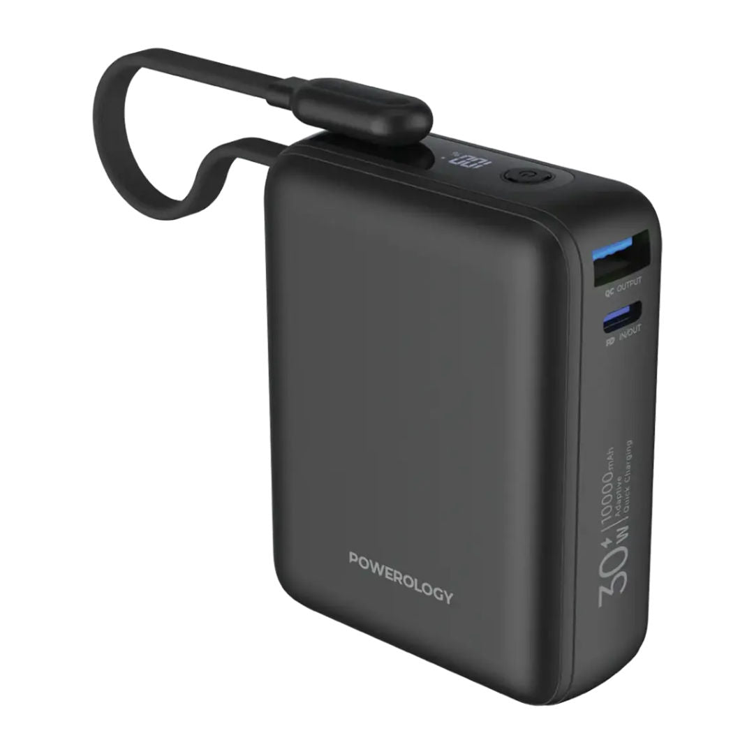 Powerology Montreal 10000mAh Power Bank, Black