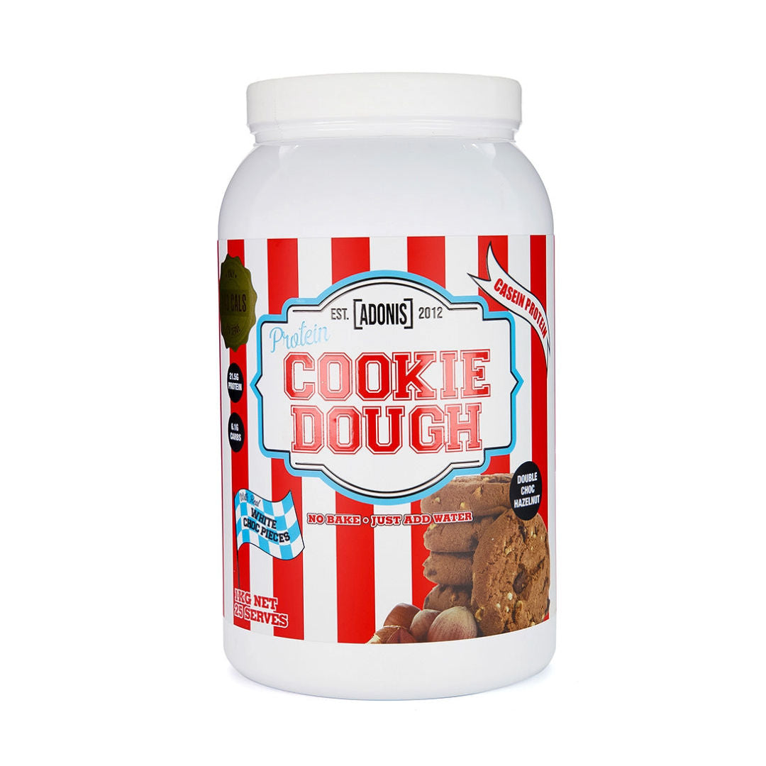 Adonis Protein Cookie Dough Premium Casein Protein Snack Low Carb, High Protein, Multiple Gourmet Flavors