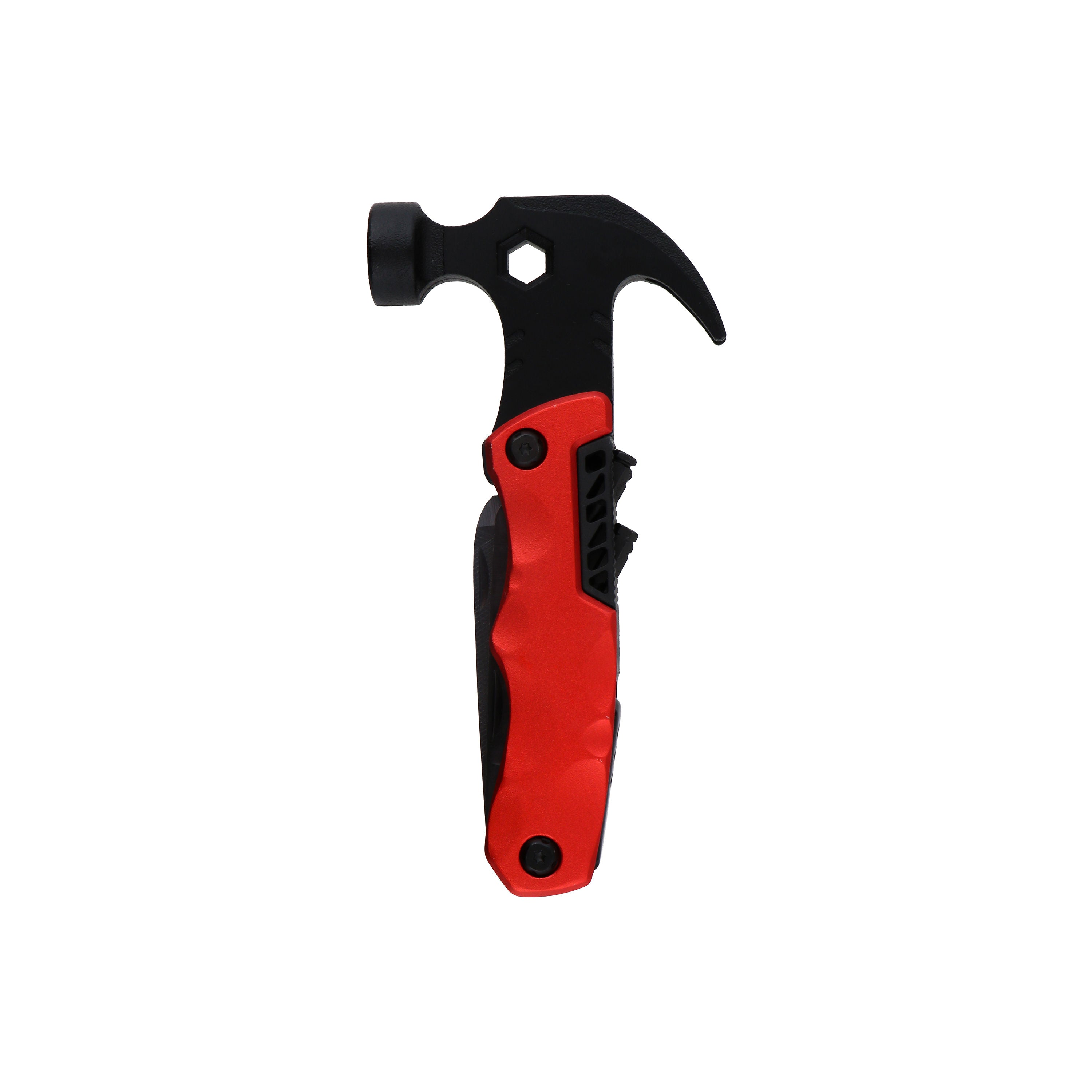 12-in-1 Compact Multi-Tool Hammer, Red & Black